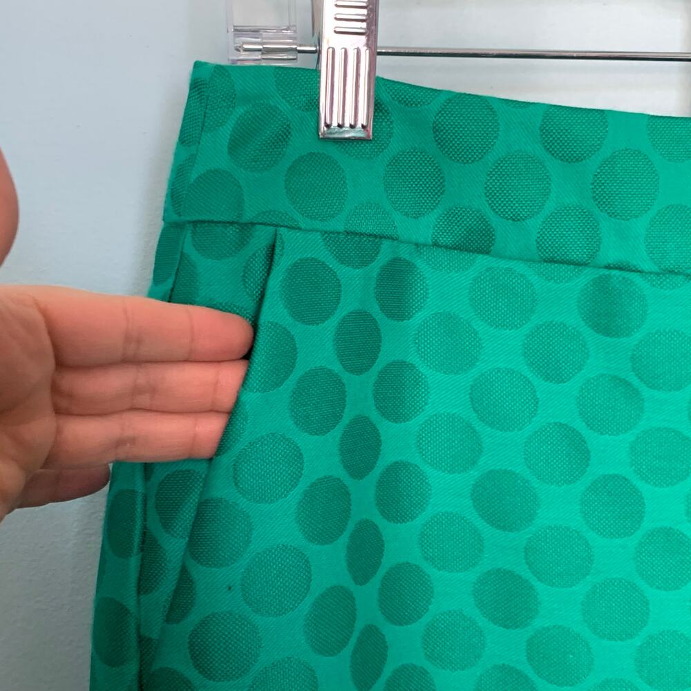 Banana Republic Factory Green Polka Dot Pencil Skirt Size 4 - Picture 7 of 10